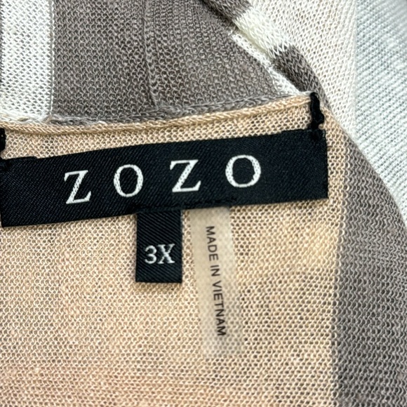 Plus size ZOZO open front poncho with fringe - Picture 5 of 5